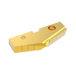 Allied Machine & Engineering GEN2 T-A® 436T-0308 6 Series Replaceable Spade Drill Insert, 3-1/4 in Dia, 7/16 in THK, Standard Geometry, CPM-M4 Material Grade, TiN