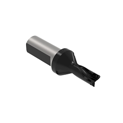 Allied Machine & Engineering 4TEX™ D2030500I-075F 3 Series Indexable Drill Holder With (2) Twisted Coolant Holes, Flanged Shank, 1.063 in Head Connection, 1 in D Drill