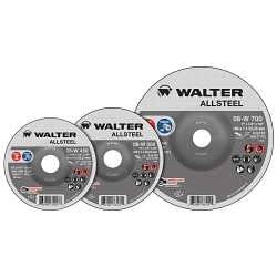 ALLSTEEL™ 08W605 Spin-On Grinding Wheel, 6 in Dia Wheel x 1/4 in THK Wheel, 5/8-11 in Center Hole