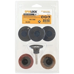 ALLSTEEL™ SPINLOCK™ 09Z992 Starter Kit, 7 Pieces, 30000 rpm, 1/4 in Arbor