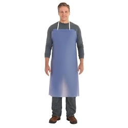 AlphaTec® 950054 56-009 Medium Duty Apron, Vinyl, 44 in L x 33 in W, Tie Closure, Resists: Acid/Bases/Oil/Chemical/Fat/Abrasion/Puncture