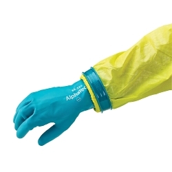 AlphaTec® AC01-P-92-070-00 Quick and Easy Fit Glove Connector, Blue