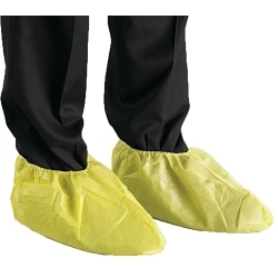 AlphaTec® YE30-T-92-400-00 Overshoes, 8 to 12 Fits Shoe, Yellow, Resists: Chemical