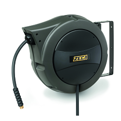 ZECA AM86/13 ZNA, Hose Reel, 50ft, d. 1/2”, black KPU hose, 300psi, ½” M NPT outlet