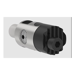 Allied Machine & Engineering 248001 Wohlhaupter 248 Single Cutter Boring Head, Manual Actuation, 0.591 in Dia Body, Threaded Mount, Straight Shank, 0.591 in Dia Shank