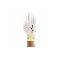 HyFlex® 104659 11-605 Gloves, 6, White, Nylon