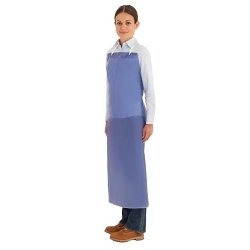Ansell 105175 56-001 Medium Duty Apron, PVC, 54 in L x 33 in W, Tie Closure, Resists: Abrasion/Chemical/Fat/Oil/Puncture
