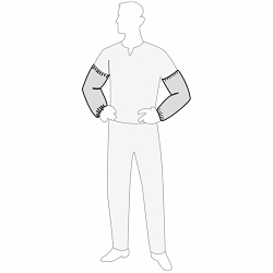 APA® AllGard Protective Apparel 18500 Durable Sleeve, One Size, 18 in L, SpunBonded Polypropylene, White