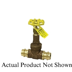 Apollo™ 3000601PR 101T-PR Rising Stem Gate Valve, 1-1/4 in Nominal, Press End Style, 125 lb, Bronze Body, Handwheel Actuator, Domestic