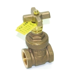 Apollo™ 3000601 101T Rising Stem Gate Valve, 1-1/4 in Nominal, NPT End Style, 125 lb, Bronze Body, Handwheel Actuator, Domestic