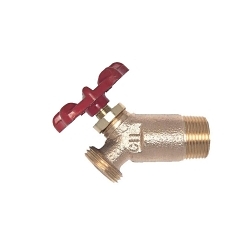 Apollo™ 3150104 31-500 Standard Pattern 90 deg Drain Valve, 1/2 in Nominal, MNPT End Style, 200 psig Pressure, Cast Bronze Body, Domestic