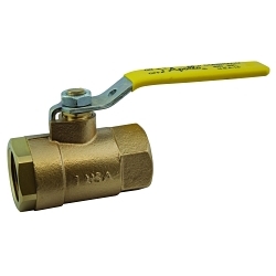 Apollo™ 3210101 32-100 2-Piece Ball Valve, 1/4 in Nominal, FNPT End Style, Bronze Body, Standard Port, RPTFE Softgoods, Domestic