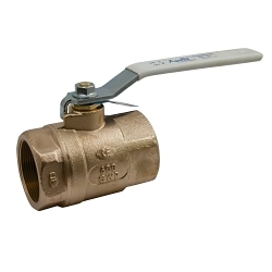 Apollo™ 70LF10227 70LF-100 2-Piece Ball Valve, 3/8 in Nominal, FNPT End Style, Bronze Body, Standard Port, RRPTFE Softgoods, Domestic