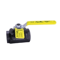 Apollo™ 73A10401A 73A-100 2-Piece Ball Valve, 3/4 in Nominal, FNPT End Style, Forged Carbon Steel Body, Standard Port, MPTFE Softgoods