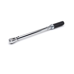 GEARWRENCH® 85066 Micrometer Torque Wrench, 1/2 in Drive, 30 to 250 ft-lb, Teardrop Head, 2 ft-lb Graduation, 24-1/4 in OAL, ASME B107.300