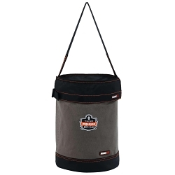 Arsenal® 14830 5930T Large Web Handle Hoist Bucket With Detachable Safety Top, 150 lb Load, 1 Pockets, 24 oz Canvas, Gray