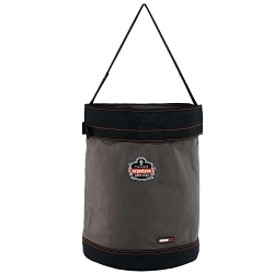 Arsenal® 14835 5935T Web Handle X-Large Hoist Bucket With Detachable Safety Top, 150 lb Load, 1 Pockets, 24 oz Canvas, Gray