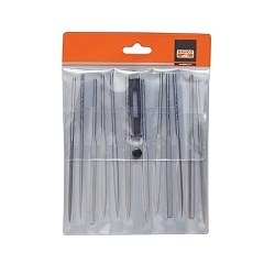 Bahco® BAH24721420 Unhandled Needle File Set, 12 Pieces, 140 mm L of Cut, Smooth Cut