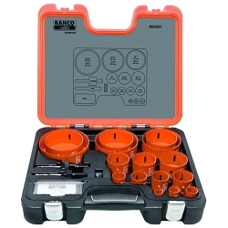 Bahco® BAH862021 Professional Hole Saw Set, 21 Pieces, For Use With 9/16 to 13/16 in and 1-1/4 to 6 in Hole Saws