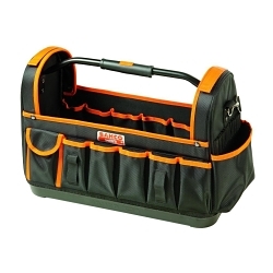 Bahco® BAHFB119A Open Tool Bag With Hard Bottom, 600 Denier Polyester