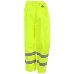 Big Jake BJ238PWL BJ238PW High Visibility Pant, 51.5 in Waist, 30 in L Inseam, Fluorescent Lime, PVC/Meta-Aramid