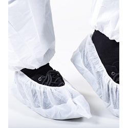 BioClean™ S-BDOS S-BDOS Sterile Overshoe, ISO 9001:2008, 16 in Fits Shoe, White, Non-Slip Sole, Elastic Closure, Polypropylene Spunbond/Polyethylene/Latex-Free Outsole