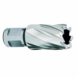 Bogdan™ 81001 417 Mag-Drill Annular Cutter With Ejector Pin, 1/2 in Dia Cutter, 1 in D Cutting, M35 HSS-Co 5, Bright, 2-Flat Shank