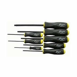 Bondhus® 10633 Ball End Standard Length Screwdriver Set, 8 Pieces, Steel/Thermoplastic/Soft Rubber Coated, ProGuard™