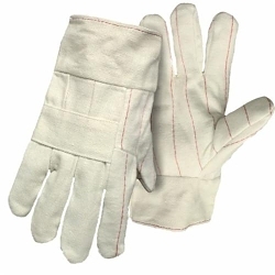 Boss® 1JC3016W 2-Ply Hot Mill Gloves, L, Natural, Band Top Cuff, Resists: Sparks