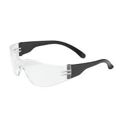 Bouton® 250-00-0920 Zenon Z11sm™ Lightweight Protective Glasses With Reduced Frame, Anti-Scratch, Clear Lens, Frameless Frame, Black, Polycarbonate/PVC Frame, ANSI Z87.1+