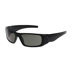 Bouton® 250-53-0021 Squadron™ 250-53 Standard Safety Glasses, Anti-Fog/Anti-Scratch, Gray Lens, Full-Frame Frame, Black, Polycarbonate/Nylon Frame, ANSI Z87.1+2015