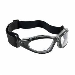 Bouton® 250-50-0420 Fuselage™ Dual Lens Protective Glasses, Anti-Fog, Clear Lens, Full-Frame Frame, Black/Gray, Nylon/Foam Lined Frame, Polycarbonate Lens, ANSI Z87.1+, CSA Z94.3