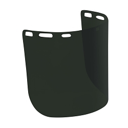 Bouton® Optical® 251-01-7315 Uncoated Safety Visor, Green IR Shade 5.5, Polycarbonate, 8 in H x 15 in W x 0.078 in THK Visor, For Use With Headgears, Specifications Met: ANSI Z87.1-2015