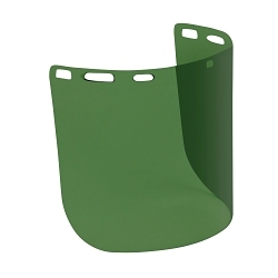 Bouton® Optical® 251-01-7311 Uncoated Safety Visor, Medium Green, Polycarbonate, 8 in H x 15 in W x 0.078 in THK Visor, For Use With Headgears, Specifications Met: ANSI Z87.1-2015