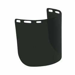 Bouton® Optical® 251-01-7315 Uncoated Safety Visor, Green IR Shade 5.5, Polycarbonate, 8 in H x 15 in W x 0.078 in THK Visor, For Use With Headgears, Specifications Met: ANSI Z87.1-2015