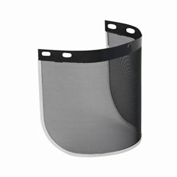 Bouton® Optical® 251-01-7701 Uncoated Safety Visor, Black, Steel Mesh, 8 in H x 15-1/2 in W, For Use With Headgears, Specifications Met: ANSI Z87.1