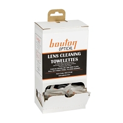 Bouton® 252-LCT100 Lens Cleaning Towelette Dispenser, 100 Tissue, For Use With Eyewear Lens