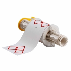 Brady® 130768 BBP®85 Rectangular Chemical Label, 4.1 in L x 6.1 in W, Red on White, B-7569 Vinyl