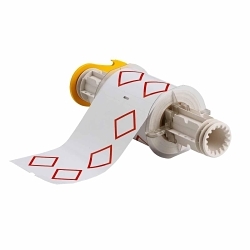 Brady® 130770 BBP®85 Rectangular Chemical Label, 4.1 in L x 6.1 in W, Red on White, B-7569 Vinyl