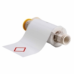 Brady® 130772 BBP®85 Rectangular Chemical Label, 6.1 in L x 8.3 in W, Red on White, B-7569 Vinyl