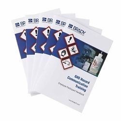 Brady® 132429 Training Employee Handbook, English, GHS Hazard Communication Training, 20 Pages, Booklet Book Format