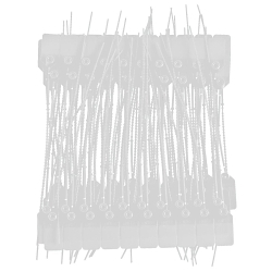 Brady® 133486 Cinch Up Seal Pull-Tight Seal, 9 in L, SEALED DO NOT REMOVE, Polypropylene, White