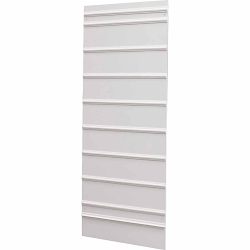 Brady® 140745 Rectangular Safety Sign Slider, 1 Sides, 8 Sign Capacity, Wall Mount, Plastic, 64 in H x 24 in W, White