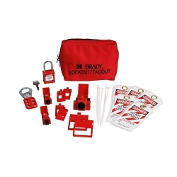 Brady® 153669 Lockout, 5 in H x 7 in W x 2 in D, Language: English, French, Spanish
