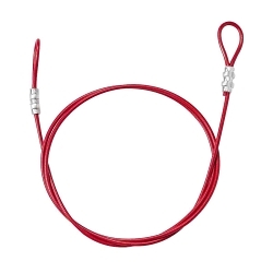 Brady® 170974 Lockout, 0.19 in Dia Cable x 6 ft L Cable, Red, ABS Plastic Body