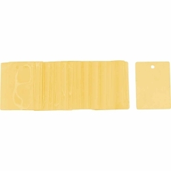 Brady® 23322 2-Sided Rectangular Laminating Pouch, For Use With Heat Laminator, Polyester, Yellow, 3-1/2 in W x 2-1/2 in H