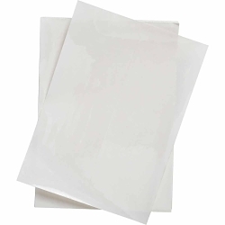 Brady® 58708 1-Sided Rectangular Label Overlaminate, 10-1/2 in L x 7-1/2 in W, 0.0019 in THK, Permanent Acrylic Adhesive, Polyester Backing, Clear