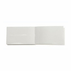 Brady® 64984 1-Sided Rectangle Label Overlaminate, 1-1/2 in L x 2-1/2 in W, 0.0019 in THK, Acrylic Adhesive, Clear