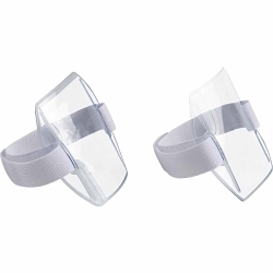 Brady® 69736 Vertical Arm Band Badge Holder, White