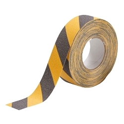 Brady® 78147 Laminated Non-Reflective Anti-Skid Tape Roll, 60 ft L x 2 in W x 0.026 in THK, B-916 Polyester/Oxide Grit, Stripes Surface Pattern
